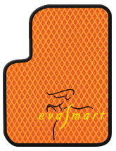 Оранжевый EVA Smart автоковрик с черным кантом
