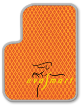 Оранжевый EVA Smart автоковрик с черным кантом
