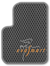 Серый EVA Smart автоковрик с серым кантом